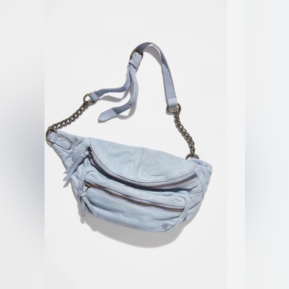 Free People Blue Studded Archer Sling Bag *New